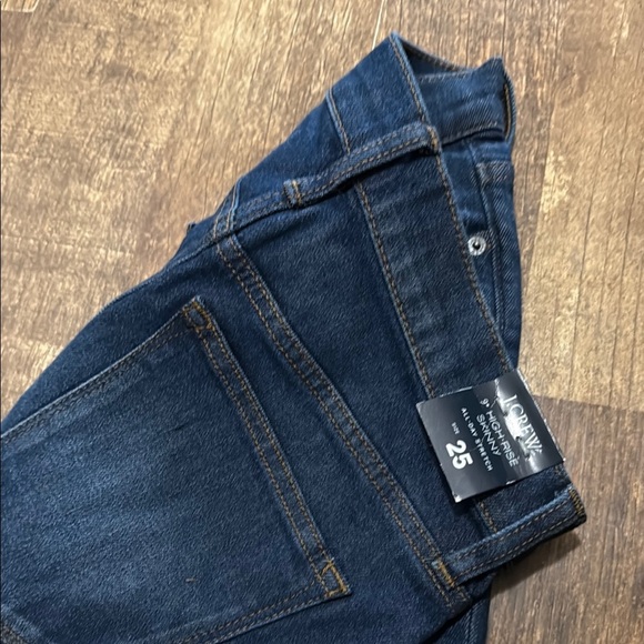 J. Crew Blue Skinny Jeans High-Rise 9” Skinny - Picture 6 of 6